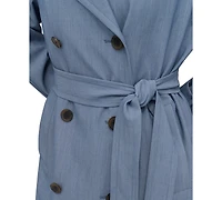 Dkny Women's Belted Double-Breasted Trench Coat
