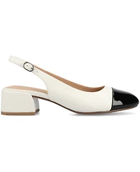 Journee Collection Women's Sammie Block Heel Slingback Pumps