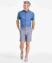 Club Room Men's 9" Stretch Chambray Shorts, Created for Macy's