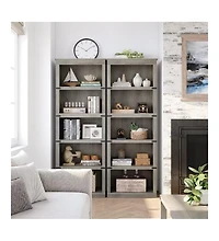 gaomon Farmhouse Book Shelf with Storage