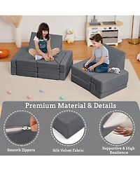 gaomon 22-Piece Modular Kids Play Couch, Convertible Floor Sofa for Playroom & Bedroom, Foam Toddler Couch Boys Girls