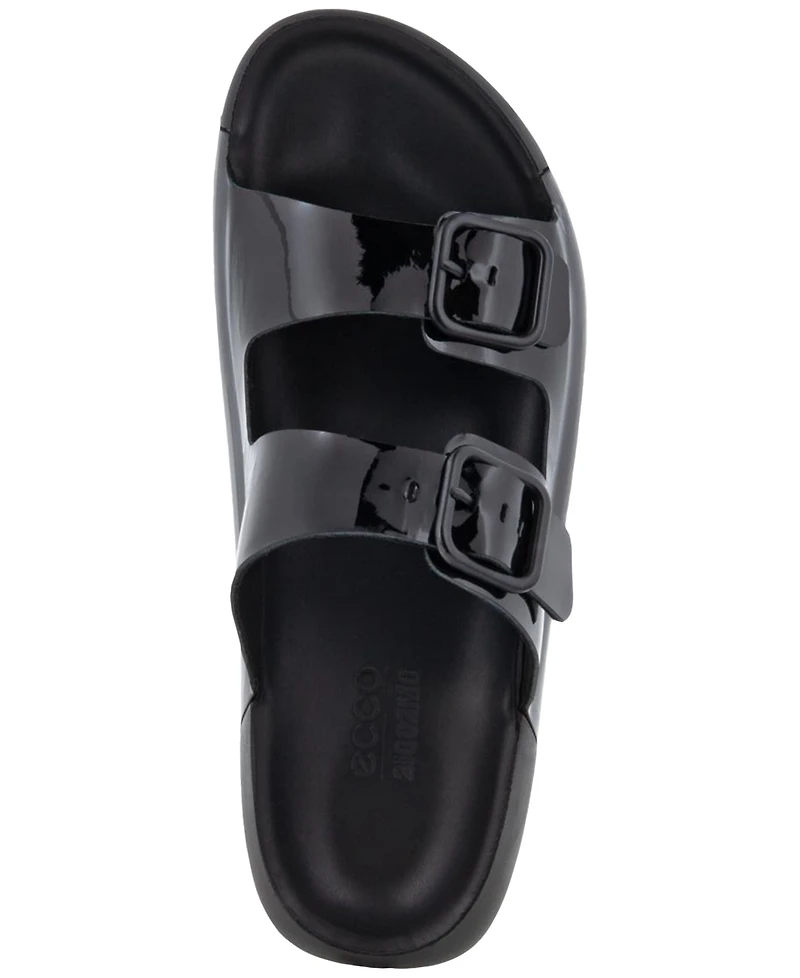 Ecco Women's Cozmo Two Band Leather Buckle Sandals
