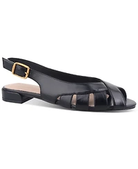 Giani Bernini Women's Essie Fisherman Peep Toe Slingback Flat Sandals, Created for Macy's