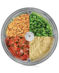 Tzumi Puree 8.5-Cup Food Processor with Stainless Steel Blades, White