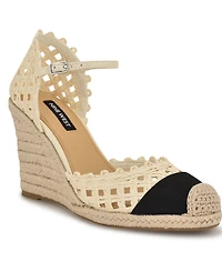 Nine West Women's Mckinly Closed Toe Dress Wedge Pumps
