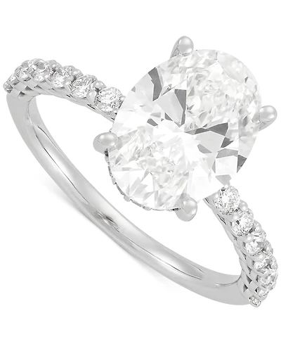 Grown With Love Certified Lab Diamond Engagement Ring (3-1/2 ct. t.w.) 14k White Gold