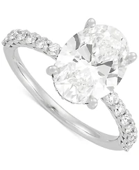 Grown With Love Certified Lab Diamond Engagement Ring (3-1/2 ct. t.w.) 14k White Gold