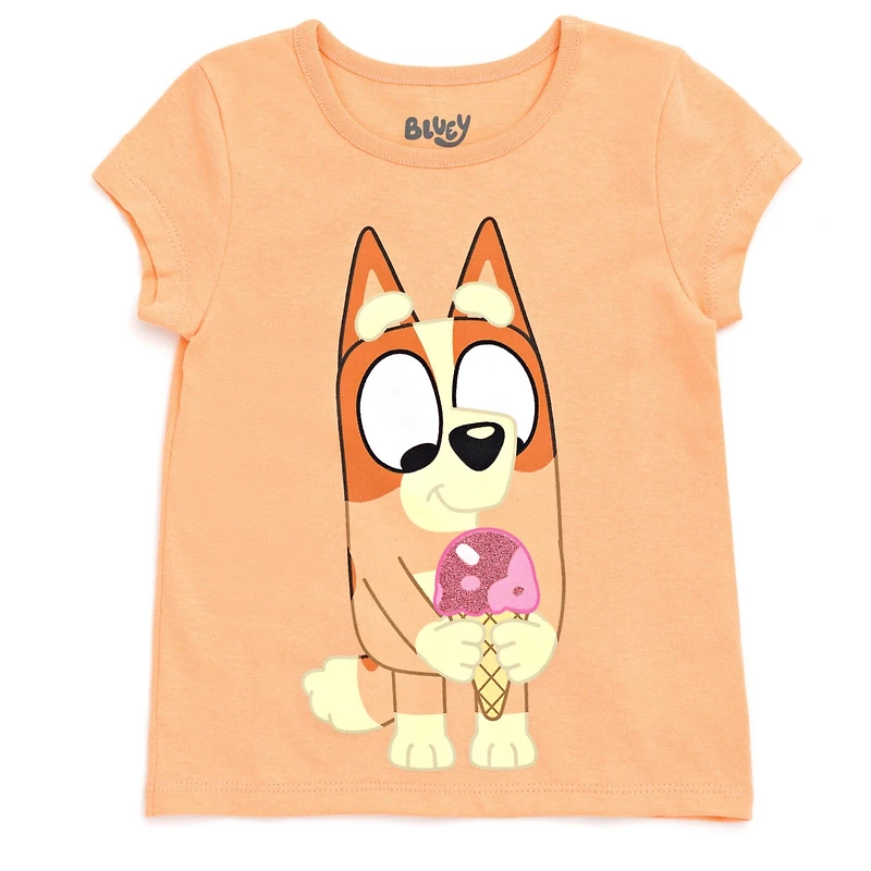 Toddler| Child Bluey Girls 4 Pack T-Shirts