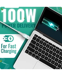 Philco Usb C to C Cable, Silicone, 4Ft, 100W Fast Charging, High-Speed Data Transfer, Compatible with Usb-c Devices, Durable and Tangle-Free