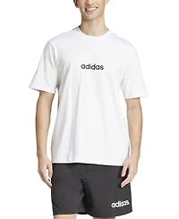 adidas Men's Essentials Regular-Fit Linear Logo Graphic T-Shirt