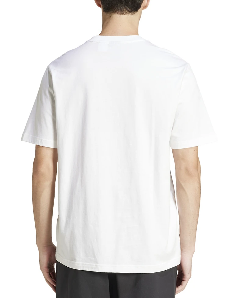 adidas Men's Essentials Regular-Fit Linear Logo Graphic T-Shirt