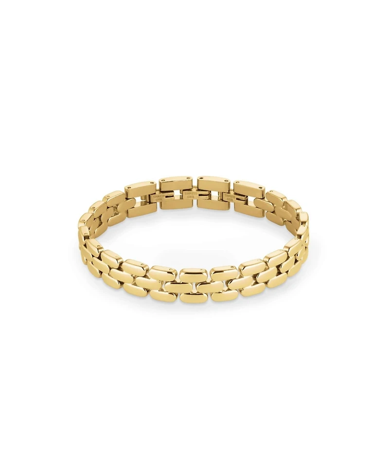 Rosefield Legacy Bracelet In 14K Yellow Gold Plated Stainless Steel