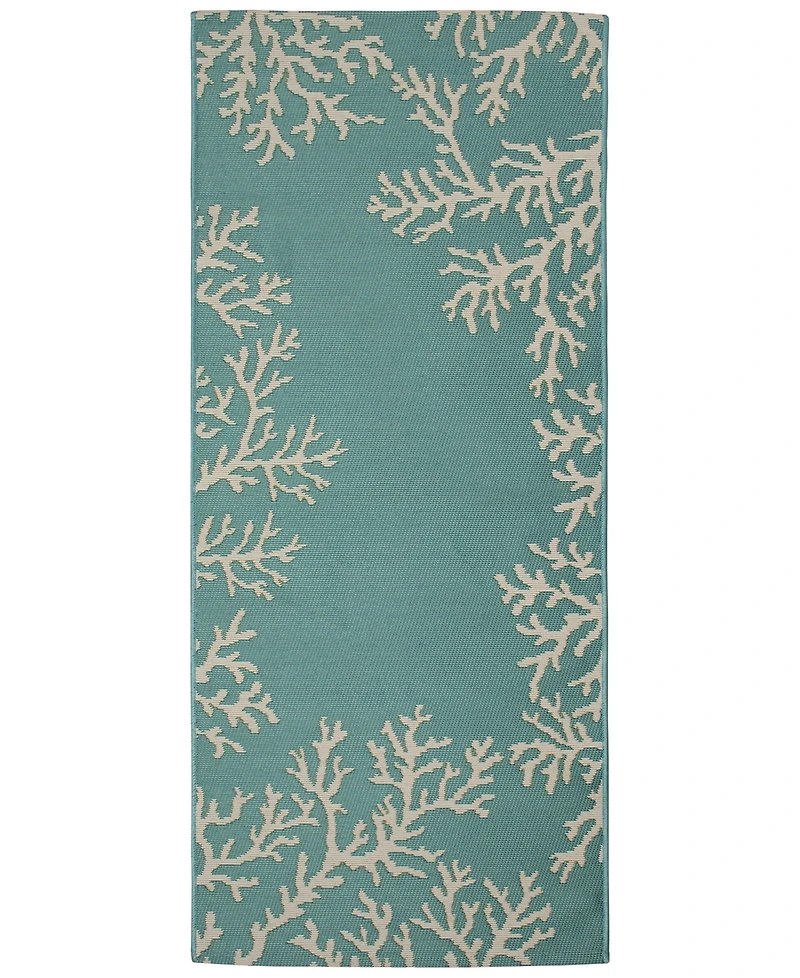 Liora Manne' Esencia Coral Edge 1'11"x4'11" Runner Area Rug