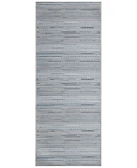 Liora Manne' Miranda Tweed Stripe 1'11"x4'11" Runner Area Rug