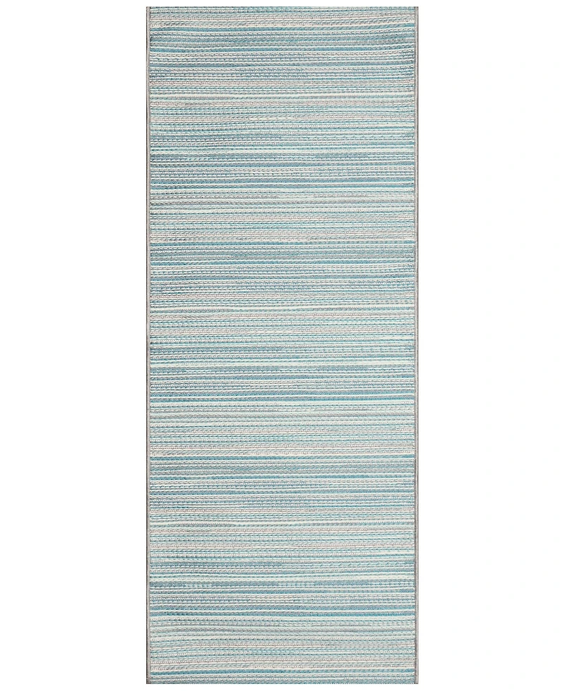 Liora Manne' Miranda Tweed Stripe 1'11"x4'11" Runner Area Rug