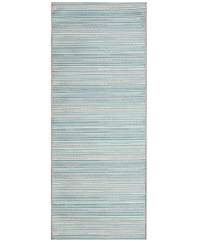 Liora Manne' Miranda Tweed Stripe 1'11"x4'11" Runner Area Rug