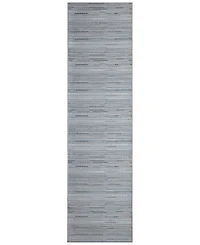 Liora Manne' Miranda Tweed Stripe 1'11"x7'6" Runner Area Rug