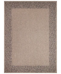 Liora Manne' Monaco Leopard Border 3'3"x4'11" Area Rug