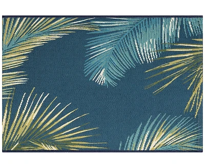 Liora Manne' Esencia Palm Border 1'11"x4'11" Runner Area Rug