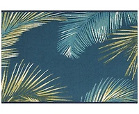 Liora Manne' Esencia Palm Border 1'11"x4'11" Runner Area Rug