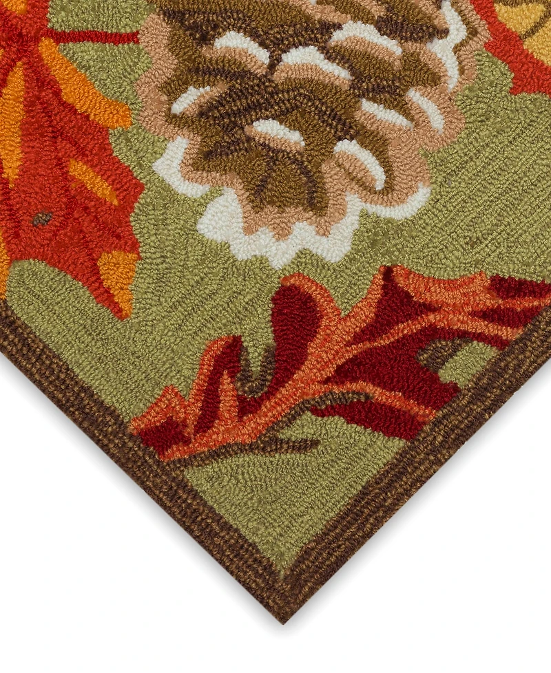 Liora Manne' Ravella Falling Leaves 2'x3' Area Rug