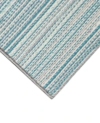 Liora Manne' Miranda Tweed Stripe 1'11"x4'11" Runner Area Rug