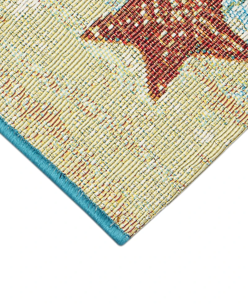 Liora Manne' Esencia Coastal Ornaments 2'x2'10" Area Rug