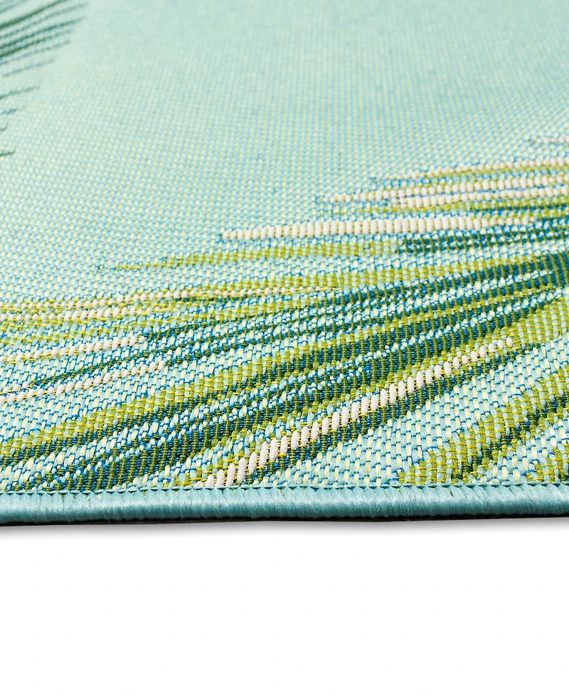 Liora Manne' Marina Palm Border 7'10"x9'10" Area Rug