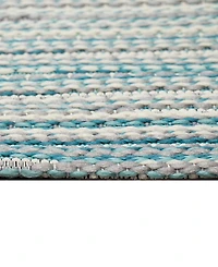 Liora Manne' Miranda Tweed Stripe 7'10"x9'10" Area Rug