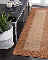 Liora Manne' Roma Border 1'11"x7'6" Runner Area Rug