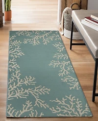 Liora Manne' Esencia Coral Edge 1'11"x4'11" Runner Area Rug