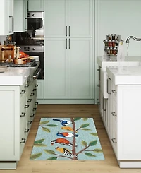 Liora Manne' Frontporch Birds on A Branch 2'6"x4' Area Rug