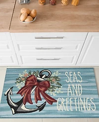 Liora Manne' Esencia Seas and Greetings 2'x2'10" Area Rug