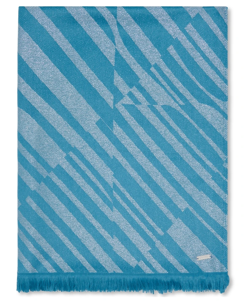 Calvin Klein Bias Geometric Metallic Scarf