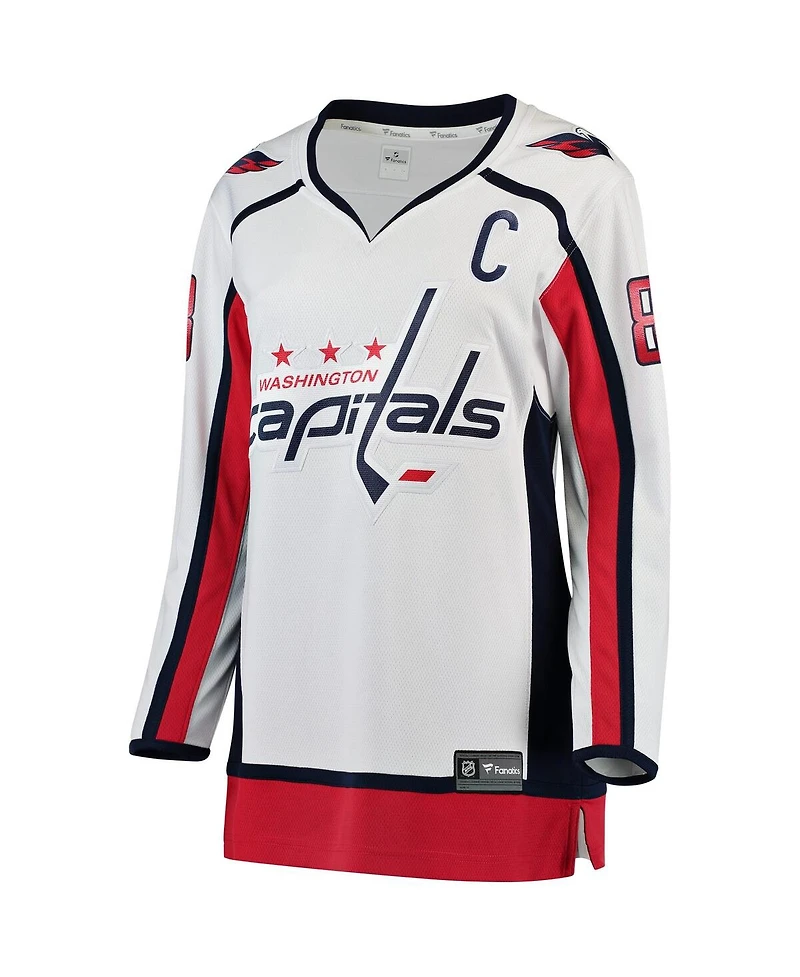 Fanatics Women's Alexander Ovechkin White Washington Capitals Breakaway Player Jersey