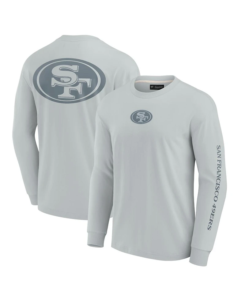 Fanatics Men's and Women's Gray San Francisco 49ers Elements Strive Long Sleeve T-Shirt