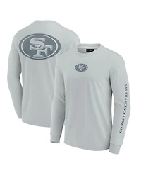 Fanatics Men's and Women's Gray San Francisco 49ers Elements Strive Long Sleeve T-Shirt
