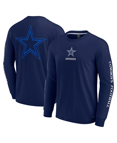 Fanatics Men's and Women's Navy Dallas Cowboys Elements Strive Long Sleeve T-Shirt