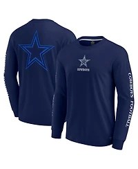 Fanatics Men's and Women's Navy Dallas Cowboys Elements Strive Long Sleeve T-Shirt