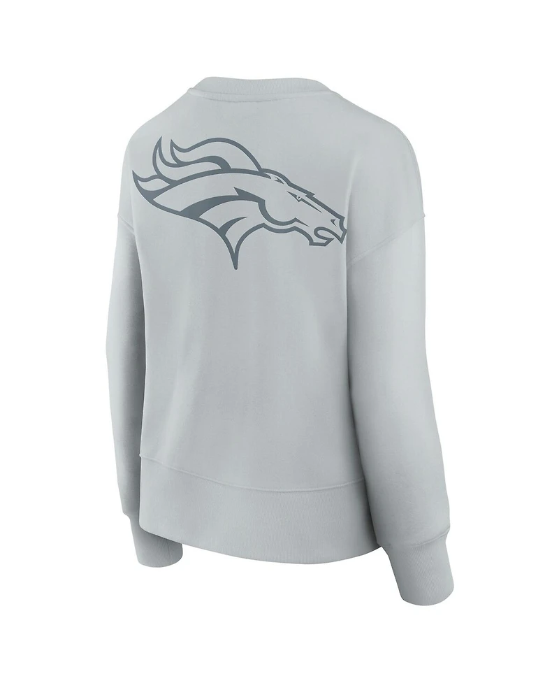 Fanatics Women's Gray Denver Broncos Elements Pullover Sweatshirt