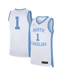 Jordan Men's 1 White North Carolina Tar Heels Alternate Replica Jersey
