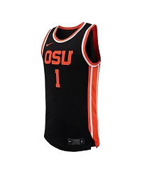Men's Nike #1 Black Oregon State Beavers Replica Jersey Basketball