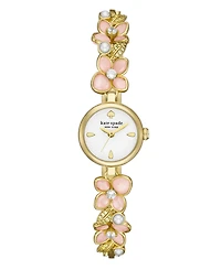 Kate Spade New York Women's Monroe Three-Hand Gold-Tone Stainless Steel Watch, 20mm
