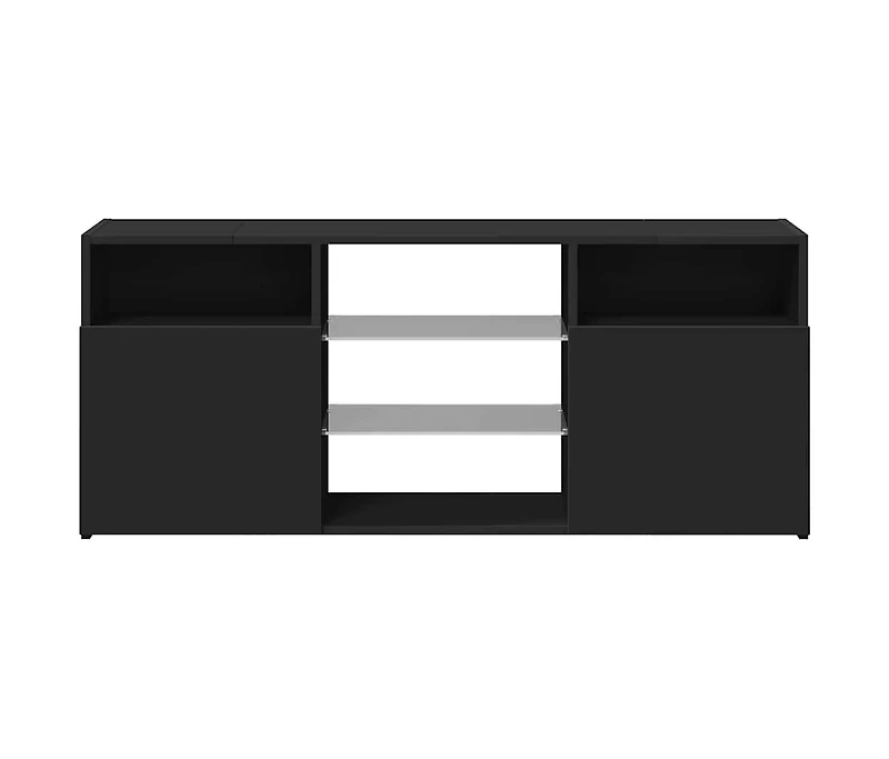 Tv Stand with Led Lights Black 47.2"x11.8"x19.7"