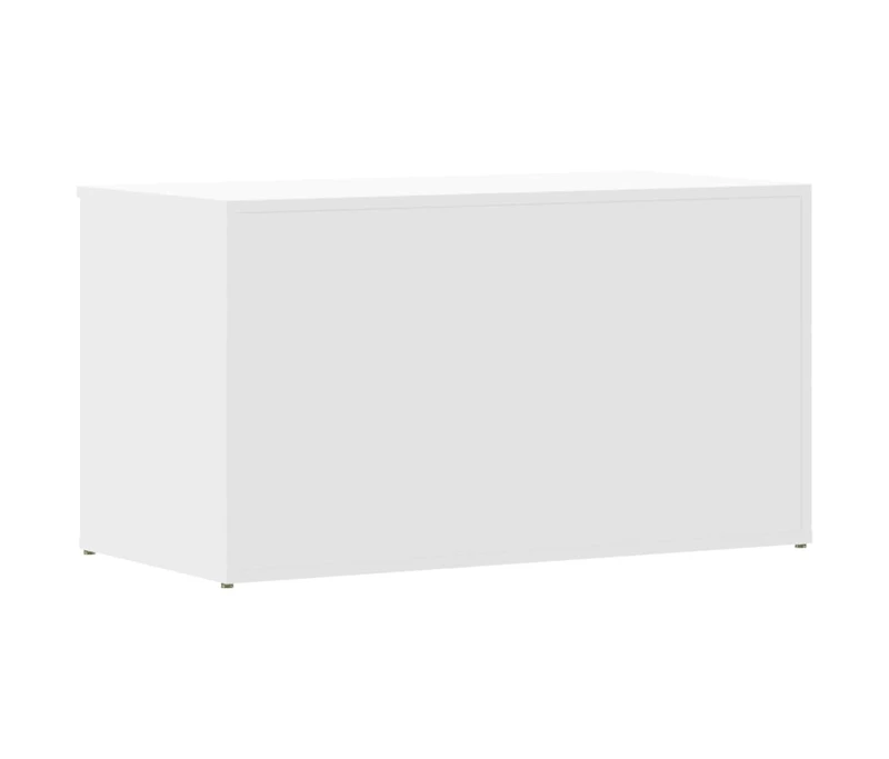 Storage Chest White 33.1"x16.5"x18.1" Engineered Wood