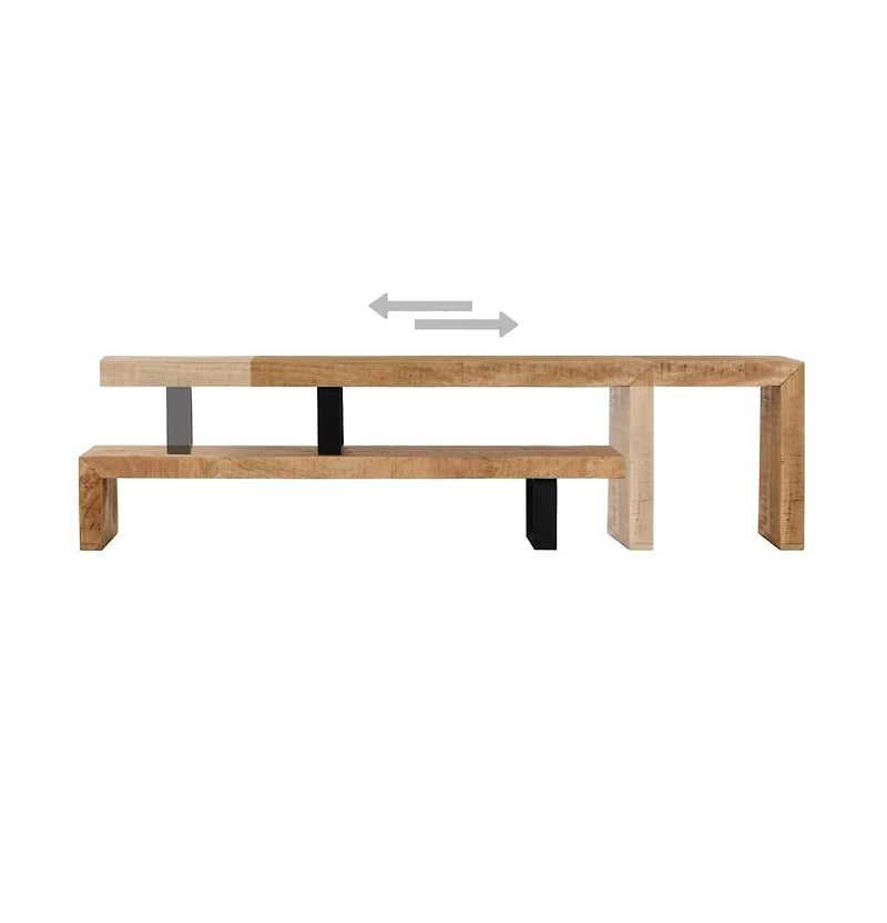 vidaXL Tv Stand Solid Mango Wood