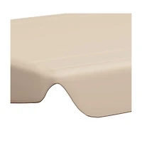 vidaXL Replacement Canopy for Garden Swing Beige 74"/66.1"x57.1"/43.3"
