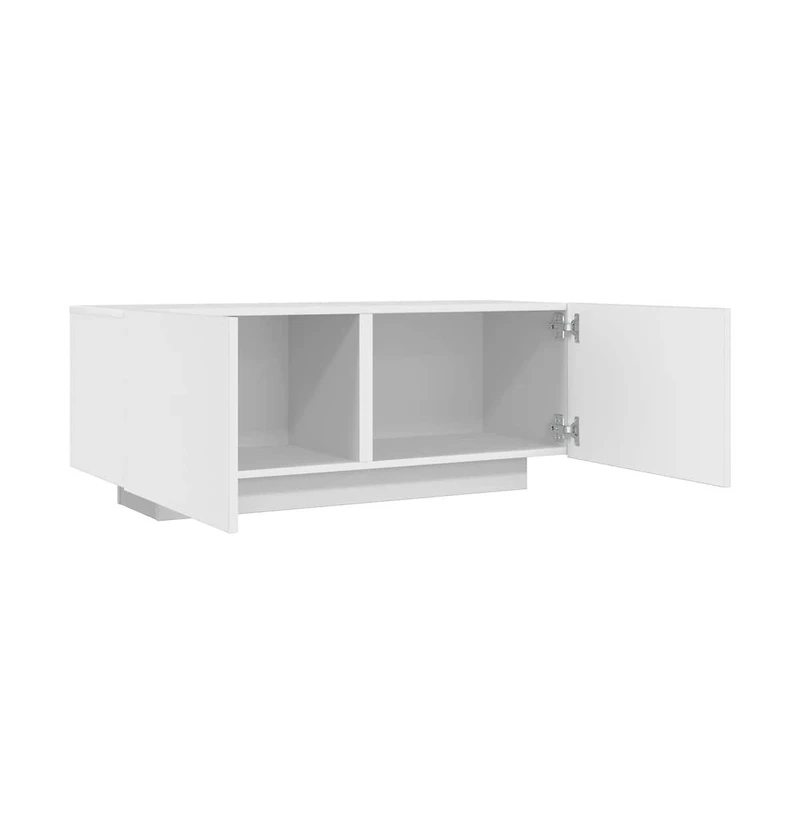 vidaXL Tv Cabinet White 39.4"x13.8"x15.7" Engineered Wood