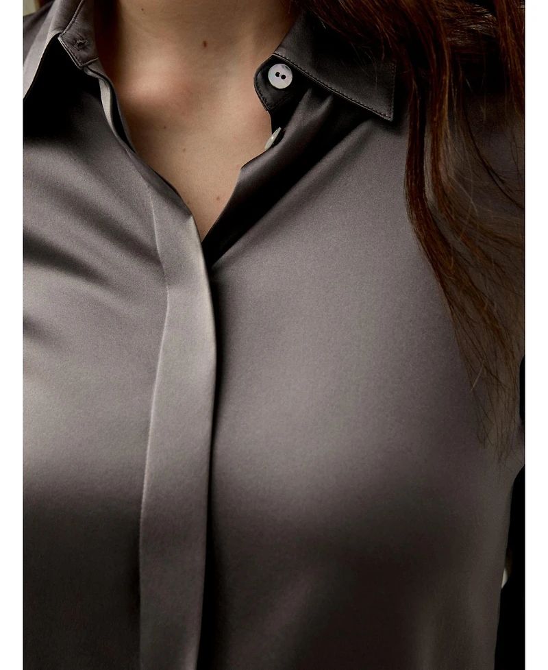 Lilysilk Women's Elegant Silhouette Silk Shirt