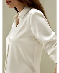 Lilysilk Women's Elegant Silhouette Silk Shirt